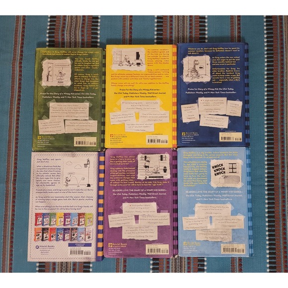 Lot of 6 Diary of a Wimpy Kid Hardcover Boooks Children vol 2,3,4,5,6,16 - Picture 2 of 8